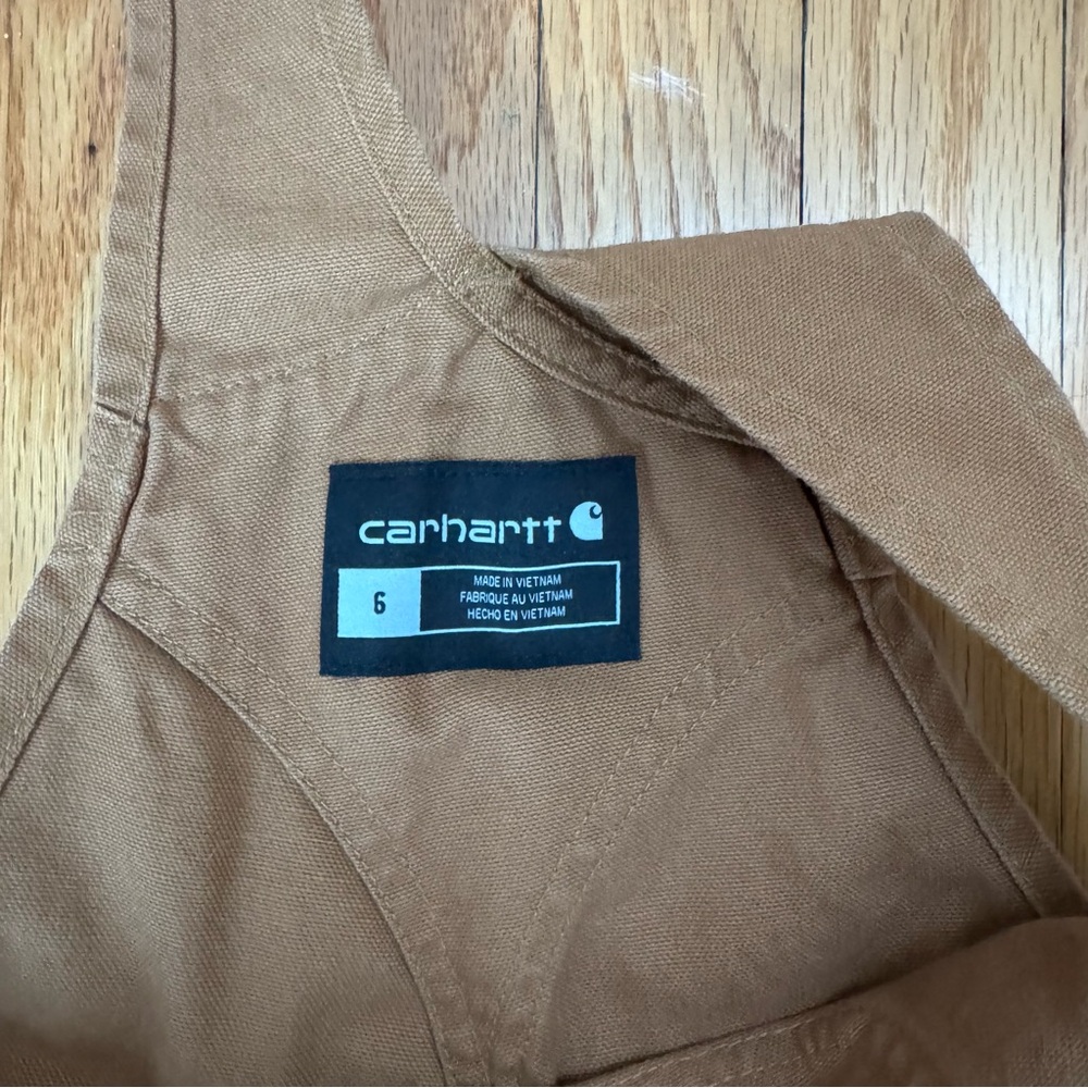 Carhartt Kids Brown Bib Overalls – Workwear Style - Picture 4 of 4